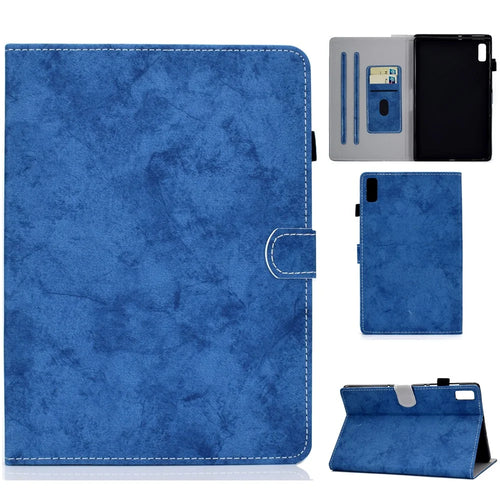 For Lenovo Tab P11 Gen 2 TB-350 Shockproof PU Leather Tablet Case A6 Cloth Texture Stand Card Slots Cover - Blue - 1