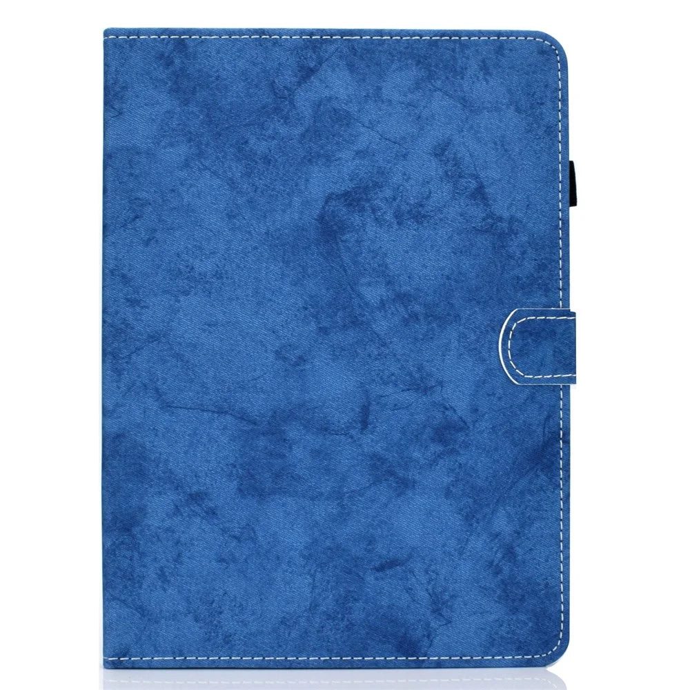 For Lenovo Tab P11 Gen 2 TB-350 Shockproof PU Leather Tablet Case A6 Cloth Texture Stand Card Slots Cover - Blue - 2
