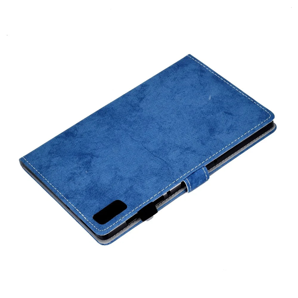 For Lenovo Tab P11 Gen 2 TB-350 Shockproof PU Leather Tablet Case A6 Cloth Texture Stand Card Slots Cover - Blue - 7