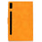 For Lenovo Tab P11 Pro Gen 2 PU Leather Tablet Case A7 Cowhide Texture Stand Protective Cover with Card Holder - Khaki - 3