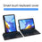 For Honor V6 Leather Case + Bluetooth-compatible Keyboard with Backlight Trackpad - 5