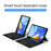 For Honor V6 Leather Case + Bluetooth-compatible Keyboard with Backlight Trackpad - 7