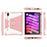 For iPad mini (2024) / mini (2021) Tablet Case 360-Degree Rotation Armor Leather Stand Tablet Cover with Auto Wake / Sleep - Pink - 3