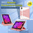 For iPad mini (2024) / mini (2021) Tablet Case 360-Degree Rotation Armor Leather Stand Tablet Cover with Auto Wake / Sleep - Pink - 4