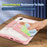 For iPad mini (2024) / mini (2021) Tablet Case 360-Degree Rotation Armor Leather Stand Tablet Cover with Auto Wake / Sleep - Pink - 7