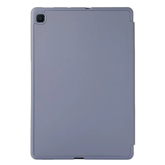 Leather Tablet Case for Samsung Galaxy Tab S6 Lite (2024) / S6 Lite (2022) / S6 Lite (2020) SM-P610 P615 Solid Color Stand Cover - Purple - 4