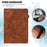 For Samsung Galaxy Tab S6 PU Leather Tablet Case Flower Imprinting Cover with Stand Card Holder - Brown - 5