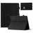 Butterfly Imprinted Stand Case for 10-inch Tablet, Card Holder PU Leather Tablet Cover - Black - 1
