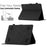 Butterfly Imprinted Stand Case for 10-inch Tablet, Card Holder PU Leather Tablet Cover - Black - 5