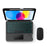 For iPad (2025) / 10.9 (2022) Leather Case + Touchpad Bluetooth-Compatible Keyboard with Backlit - 3