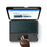 For iPad (2025) / 10.9 (2022) Leather Case + Touchpad Bluetooth-Compatible Keyboard with Backlit - 5