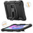 For Lenovo Tab M10 (Gen 3) TB-328F Anti-Scratch Silicone+PC Tablet Case Kickstand Cover with Strap - Black - 3