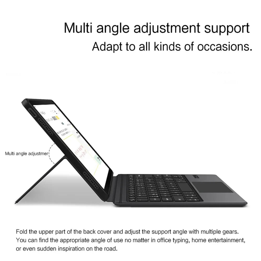 For vivo Pad2 Leather Case + Touchpad Bluetooth-compatible Keyboard (without Backlit) - 3
