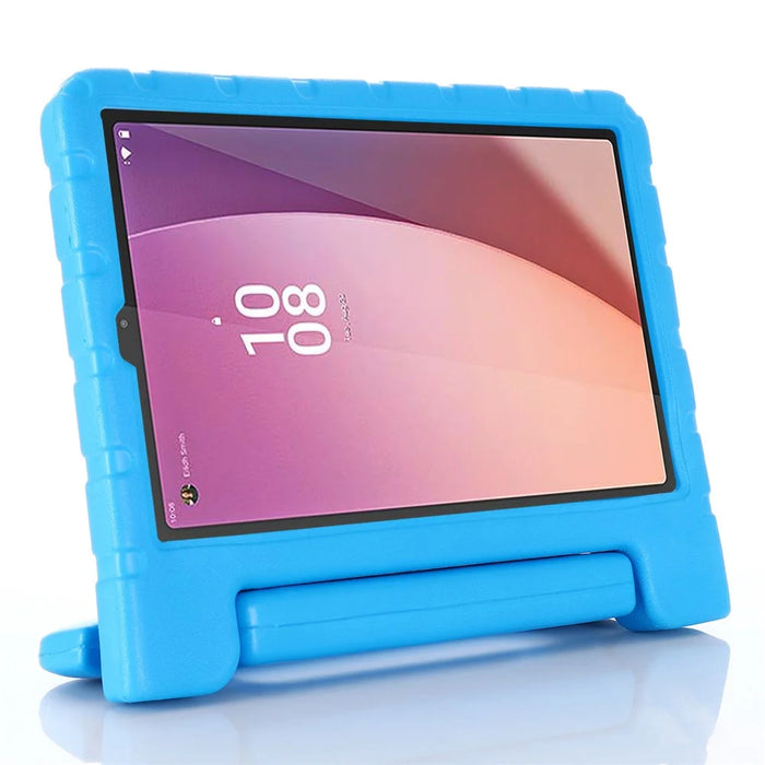 For Lenovo Tab M9 TB-310FU Protective EVA Case Anti-Fall Tablet Cover Shockproof Case with Kickstand Handle - Blue - 3
