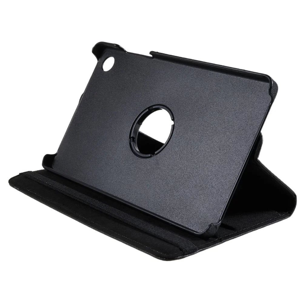 For Lenovo Tab M8 (4th Gen) 2024 TB-301XU / M8 (4th Gen) 2023 TB-300FU Tablet Case 360-Degree Rotating Leather Tablet Cover - Black - 6