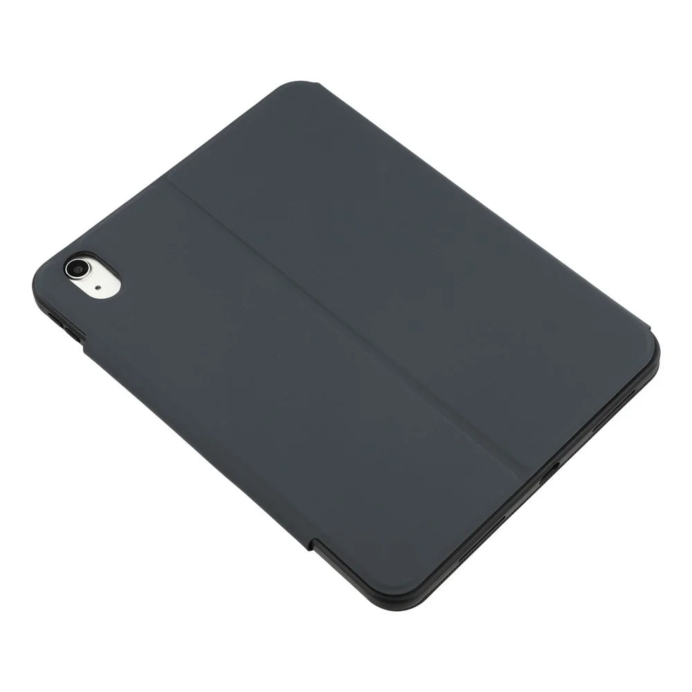 For iPad (2025) / 10.9 (2022) PU Leather Tablet Case Stand Magnetic Clasp Tablet Cover - Black - 6