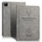 For iPad Pro 11 (2020) / (2021) / (2022) Stand Tablet Case PU Leather Anti-drop Tablet Cover - Grey - 2