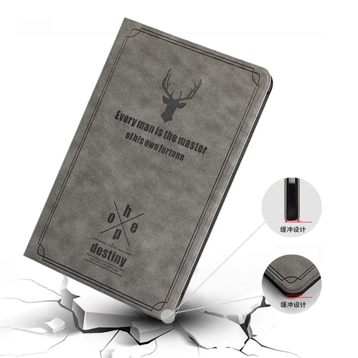 For iPad Pro 11 (2020) / (2021) / (2022) Stand Tablet Case PU Leather Anti-drop Tablet Cover - Grey - 6