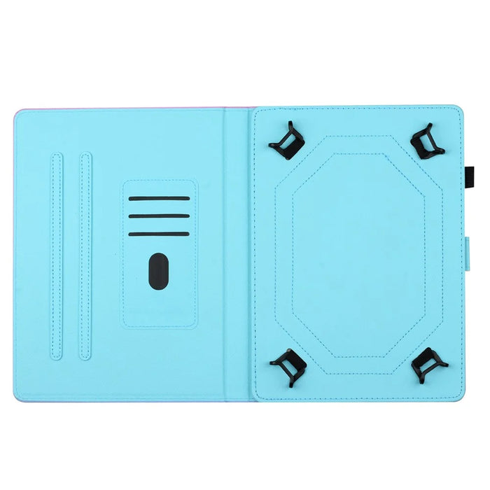 PU Leather 8-inch Tablet Case Cover Pattern Printing Card Holder Folio Stand Cover - Dog - 2