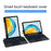 For Huawei MatePad SE 10.4-inch Leather Case + Bluetooth-compatible Keyboard with Backlight Trackpad - Black - 3