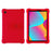 For TCL Tab 8 4G Anti-drop Silicone Tablet Case Adjustable Kickstand Protective Cover - Red - 1