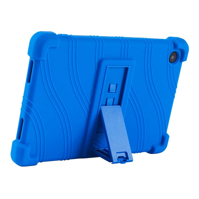 For TCL Tab 8 4G Anti-drop Silicone Tablet Case Adjustable Kickstand Protective Cover - Red - 3