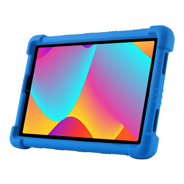 For TCL Tab 8 4G Anti-drop Silicone Tablet Case Adjustable Kickstand Protective Cover - Red - 4