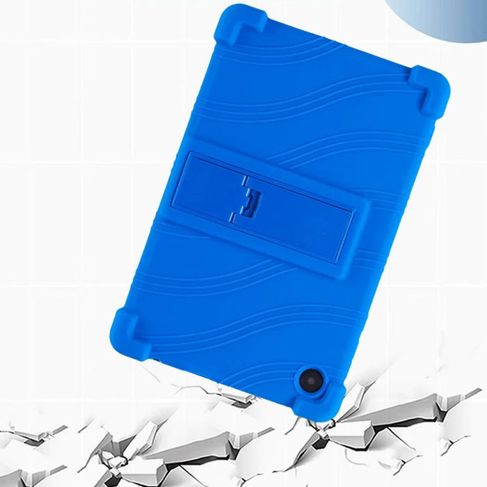 For TCL Tab 8 4G Anti-drop Silicone Tablet Case Adjustable Kickstand Protective Cover - Red - 5