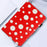 For iPad Air (2013) / Air 2 / iPad Pro 9.7 inch (2016) / iPad (2017) / (2018) Dot Printed Protective Tablet Case PU Leather Flip Cover - Red / White Dot - 7