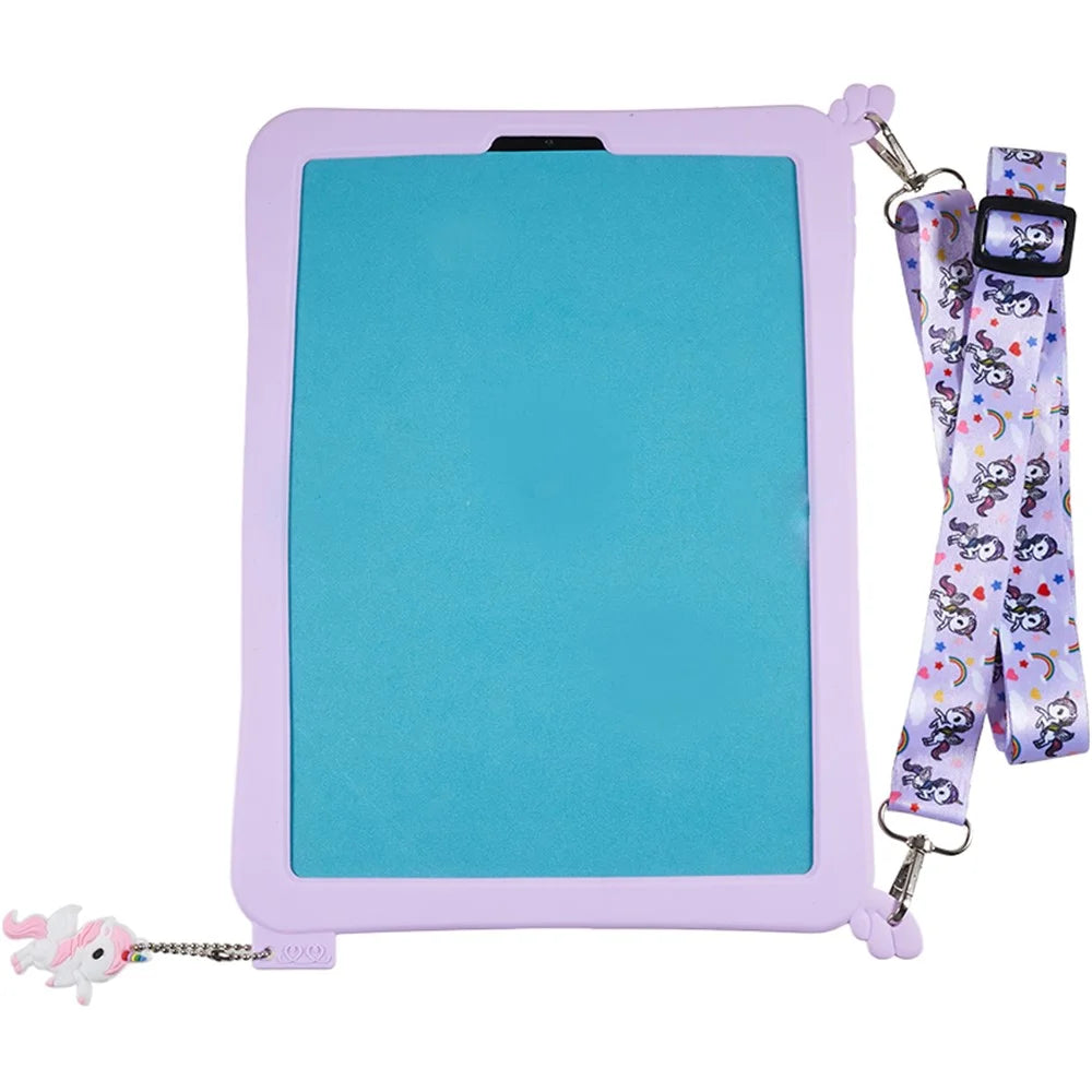 For iPad Pro 11 (2020) / (2021) / (2022) / iPad Air (2020) / (2022) Hard PC Kickstand Silicone Tablet Cover Case with Strap - 3