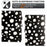 For Samsung Galaxy Tab A7 10.4 (2020) / (2022) Dots Pattern PU Leather Stand Case Tablet Cover with Card Slots - Black / White Dots - 5