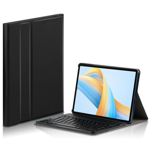 For Honor Pad V8 Leather Stand Tablet Case with Detachable Magnetic Wireless Keyboard (Without Touchpad) - Black - 1