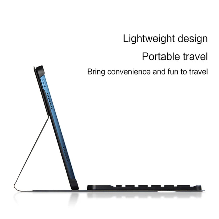 For Honor Pad V8 Leather Stand Tablet Case with Detachable Magnetic Wireless Keyboard (Without Touchpad) - Black - 5