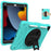 Kickstand Tablet Case for iPad 10.2 (2019) / (2020) / (2021) / iPad Air 10.5 inch (2019) , Silicone+PC Rugged Shockproof Cover with Hand Strap / Pencil Holder - Mint Green - 1
