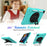 Kickstand Tablet Case for iPad 10.2 (2019) / (2020) / (2021) / iPad Air 10.5 inch (2019) , Silicone+PC Rugged Shockproof Cover with Hand Strap / Pencil Holder - Mint Green - 2