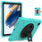 For Samsung Galaxy Tab A8 10.5 (2021) / (2022) Tablet Case Silicone+PC Rotating Kickstand Rugged Cover - Mint Green - 1