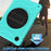 For Samsung Galaxy Tab A8 10.5 (2021) / (2022) Tablet Case Silicone+PC Rotating Kickstand Rugged Cover - Mint Green - 4