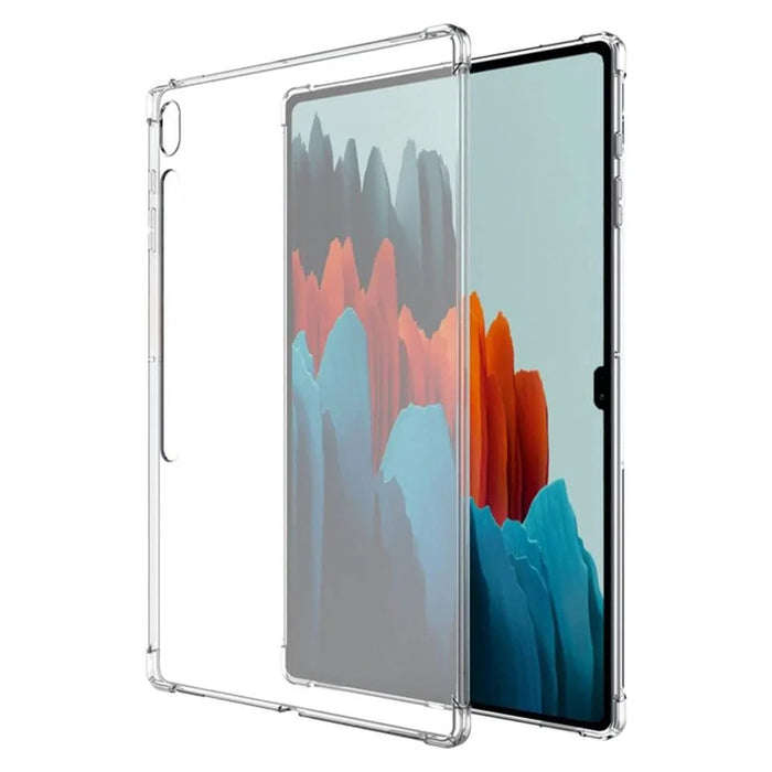 For Samsung Galaxy Tab S8 Ultra Flexible TPU Tablet Case Reinforced Corners Transparent Protection Cover - 2