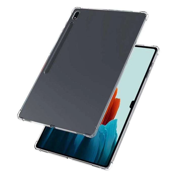For Samsung Galaxy Tab S8 Ultra Flexible TPU Tablet Case Reinforced Corners Transparent Protection Cover - 4