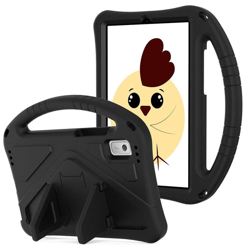 For Lenovo Tab M9 TB-310FU Handle Design Tablet Case Kickstand Shockproof EVA Protective Cover - Black - 1