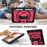 Kickstand Case for iPad Pro 9.7 inch (2016) / iPad 9.7-inch (2017) / (2018) / iPad Air 2 Silicone+PC Tablet Cover with Shoulder Strap - Black+Rose - 6