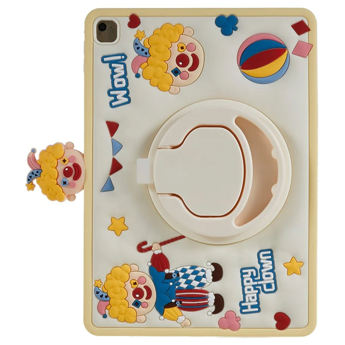 Tablet Case for iPad Air (2013) / Air 2 / iPad 9.7-inch (2017) / (2018) Rotary Kickstand Happy Clown PC+Silicone Cover - 2