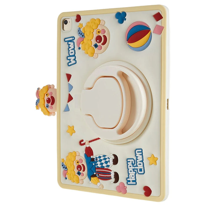 Tablet Case for iPad Air (2013) / Air 2 / iPad 9.7-inch (2017) / (2018) Rotary Kickstand Happy Clown PC+Silicone Cover - 4
