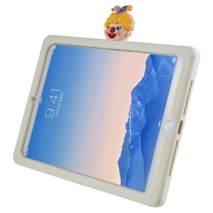 Tablet Case for iPad Air (2013) / Air 2 / iPad 9.7-inch (2017) / (2018) Rotary Kickstand Happy Clown PC+Silicone Cover - 5