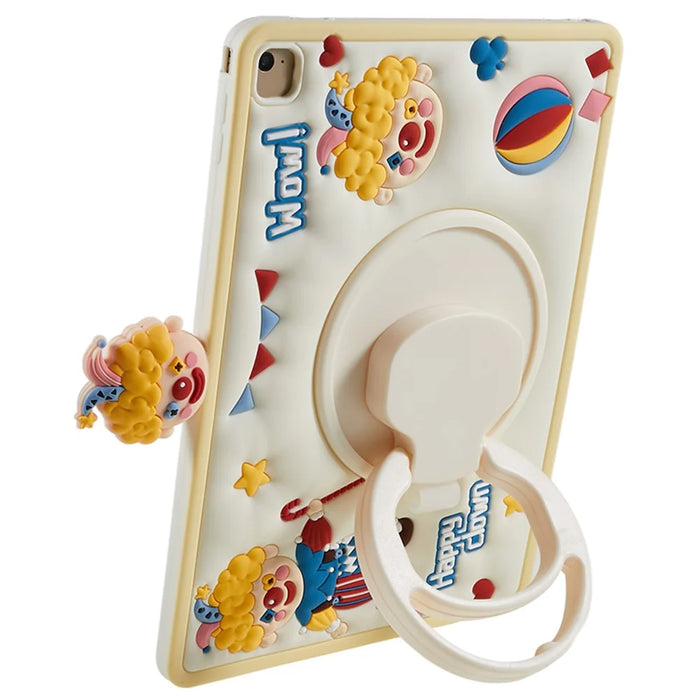 Tablet Case for iPad Air (2013) / Air 2 / iPad 9.7-inch (2017) / (2018) Rotary Kickstand Happy Clown PC+Silicone Cover - 7