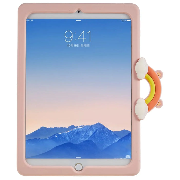 For iPad Air (2013) / Air 2 / iPad 9.7-inch (2017) / (2018) Tablet Case Cartoon Bear Rotary Kickstand PC+Silicone Cover - 3