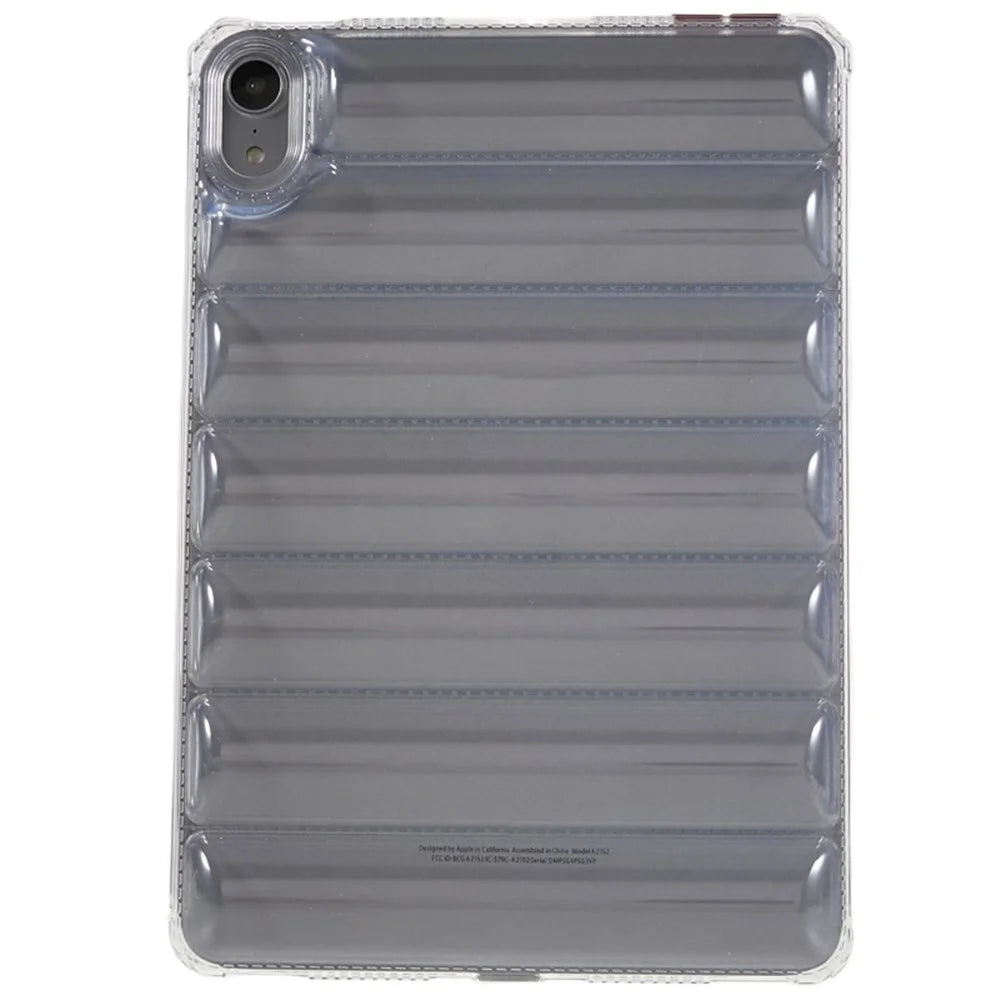 Airbag Down Jacket Design Tablet Case for iPad mini (2024) / mini (2021) , Anti-Drop Transparent TPU Cover - 1