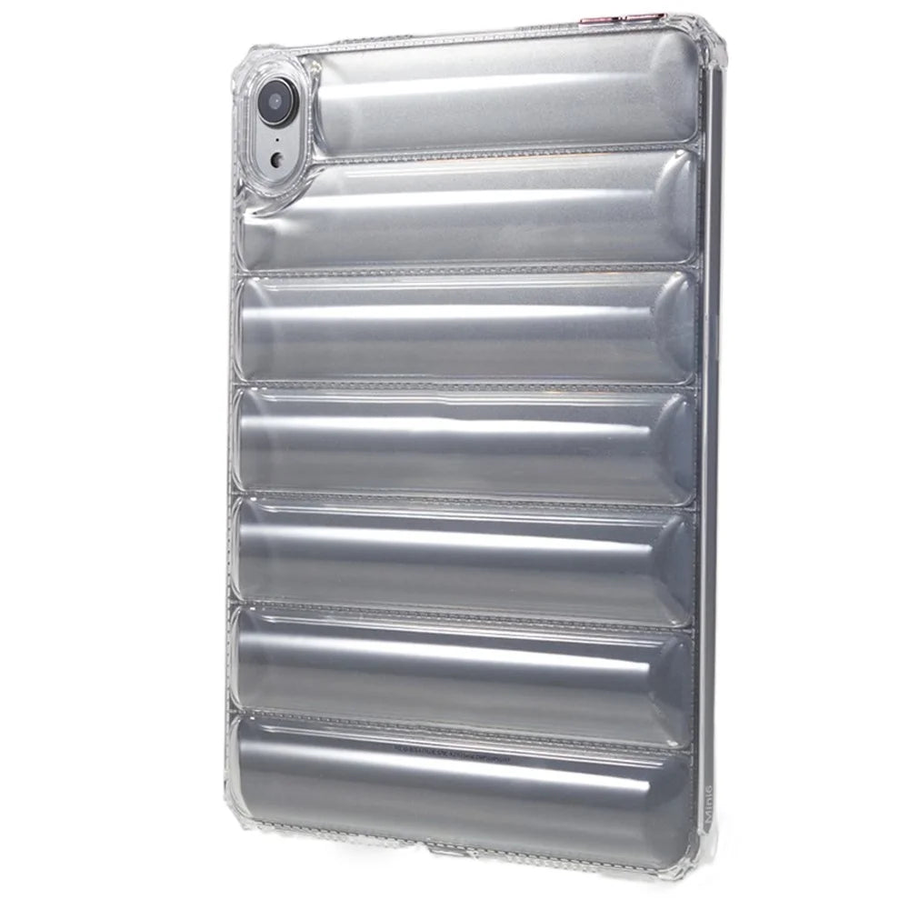 Airbag Down Jacket Design Tablet Case for iPad mini (2024) / mini (2021) , Anti-Drop Transparent TPU Cover - 4