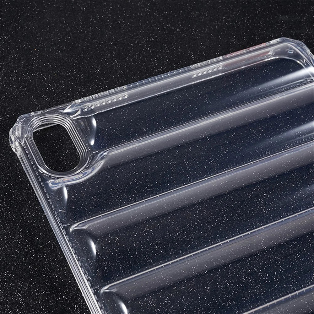 Airbag Down Jacket Design Tablet Case for iPad mini (2024) / mini (2021) , Anti-Drop Transparent TPU Cover - 5