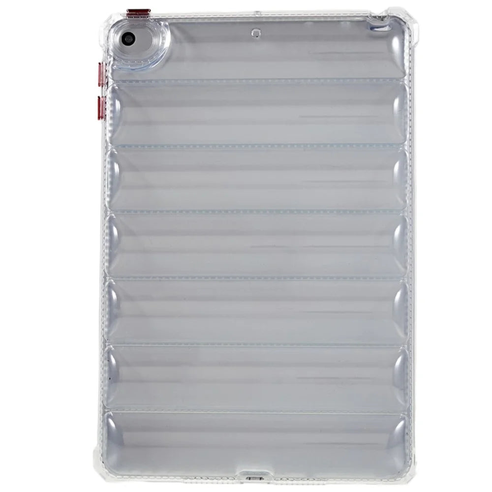 For iPad mini 4 / mini (2019) 7.9 inch Airbag Tablet Case Down Jacket Design Drop-proof Clear TPU Cover - 1